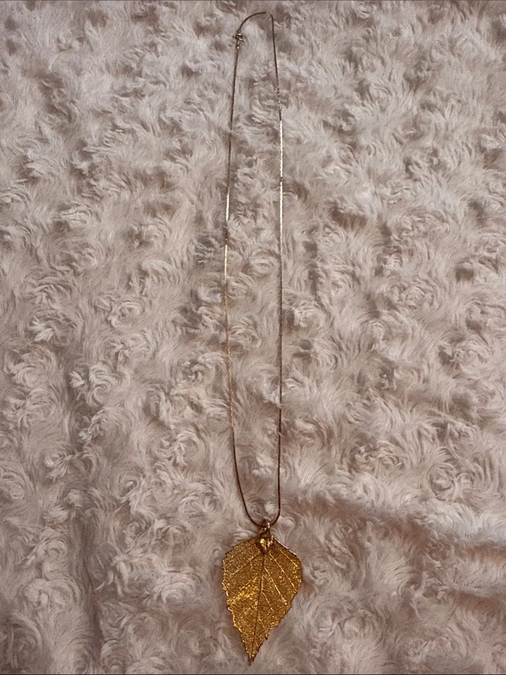 Gold Leaf Pendant Necklace - Elegant Women’s Jewelry